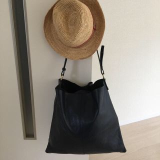 ユナイテッドアローズグリーンレーベルリラクシング(UNITED ARROWS green label relaxing)の本革 ショルダーバッグ ネイビー (ショルダーバッグ)