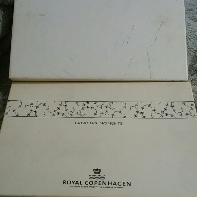 ROYAL COPENHAGEN(ロイヤルコペンハーゲン)のクイニーアマン様専用　ロイヤルコペンハーゲン　お皿　新品未使用　箱に汚れあり インテリア/住まい/日用品のキッチン/食器(食器)の商品写真