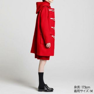 ユニクロ(UNIQLO)のユニクロ×JWアンダーソンダッフルコート Ｓ Red JW ANDERSON(トレンチコート)