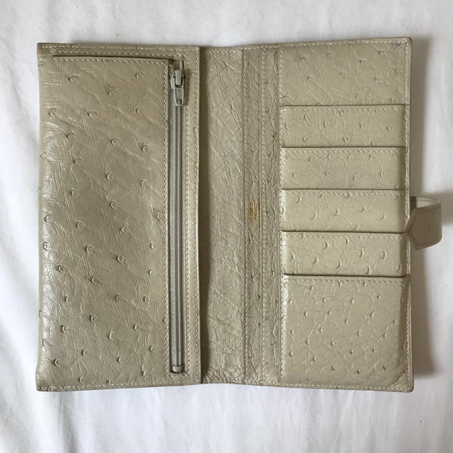Hermes - 今月限定!正規品 エルメス オーストリッチベアン 長財布の