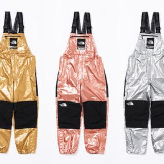 シュプリーム(Supreme)のsupreme north face ゴールド パンツ(サロペット/オーバーオール)