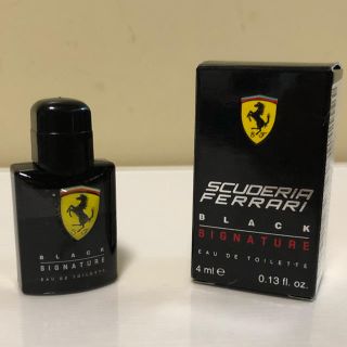 フェラーリ(Ferrari)のフェラーリ ブラックシグニチャー EDT 4ml(ミニ)(香水(男性用))