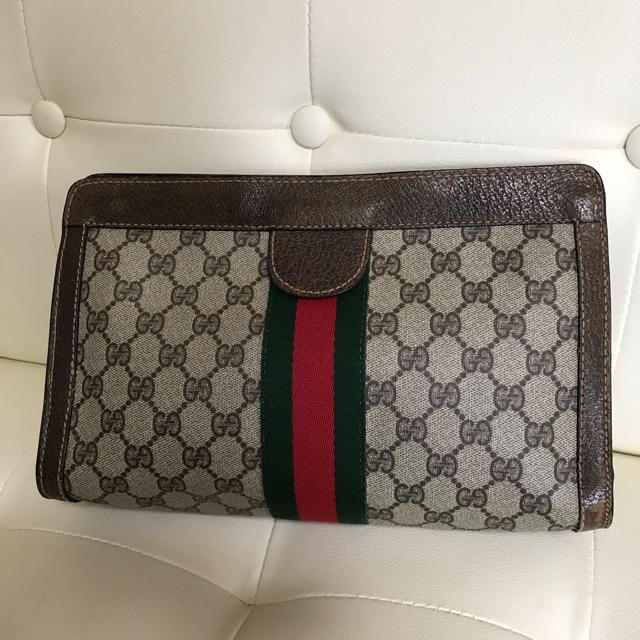 Gucci(グッチ)のGUCCI オールドグッチ シェリーライン クラッチ セカンド バッグ アクセコ レディースのバッグ(クラッチバッグ)の商品写真