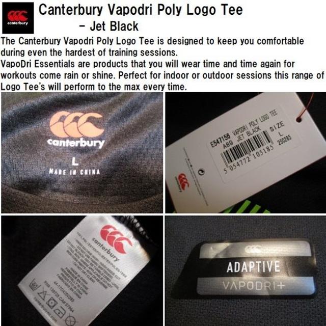 CANTERBURY(カンタベリー)の★送料無料★UK直輸入★カンタベリー★VAPODRI Tシャツ★黒x黄/L★  スポーツ/アウトドアのスポーツ/アウトドア その他(ラグビー)の商品写真