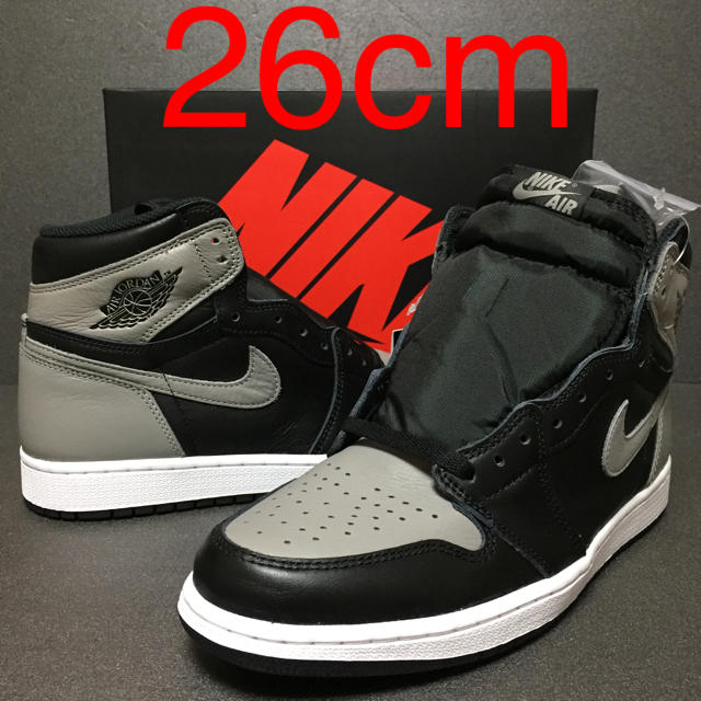 NIKE(ナイキ)の26 NIKE AIR JORDAN 1 RETRO OG SHADOW US8 メンズの靴/シューズ(スニーカー)の商品写真