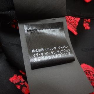 ★サンローラン★新品同様 レア ギター刺繍 シャツ 37 黒