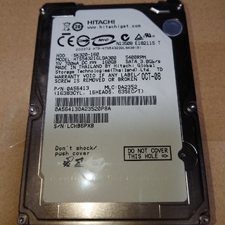 ヒタチ(日立)のはなどんさん専用 HITACH 2.5インチ HDD 160GB(PCパーツ)