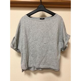 ムルーア(MURUA)のMURUA ロールアップ Tシャツ グレー size フリー(Tシャツ(半袖/袖なし))