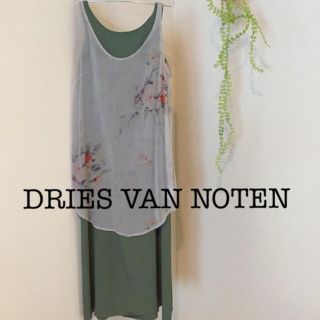 ドリスヴァンノッテン(DRIES VAN NOTEN)のDRIES VAN NOTEN♢フラワーシルク混タンクチュニック(チュニック)