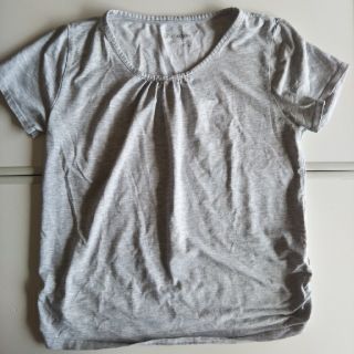 半袖　Ｔシャツ　カットソー　グレー　Ｌ　(Tシャツ(半袖/袖なし))