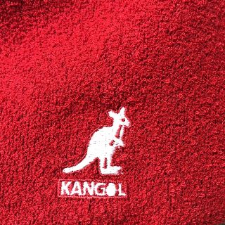 カンゴール(KANGOL)のKANGOL Bermuda 504 Red カンゴール ベレー 赤 春夏 中古(ハンチング/ベレー帽)