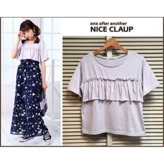 ローリーズファーム(LOWRYS FARM)の【NICE CLAUP】フリルＴシャツ(Tシャツ(半袖/袖なし))