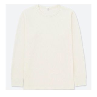 ユニクロ(UNIQLO)の<ふくちゃん様専用>ワッフルクルーネックT(長袖)(Tシャツ/カットソー(七分/長袖))