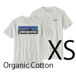 パタゴニア(patagonia)の新品 XS パタゴニアP6 ロゴ オーガニックTシャツ白2018(Tシャツ/カットソー(半袖/袖なし))