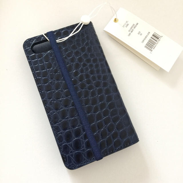 Tory Burch(トリーバーチ)のTORY BURCH クロコダイル iphone7 8 ケース ネイビー スマホ/家電/カメラのスマホアクセサリー(iPhoneケース)の商品写真