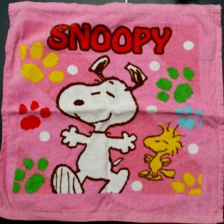 スヌーピー(SNOOPY)のスヌーピーのハンディタオル　(値下げ中)(タオル/バス用品)