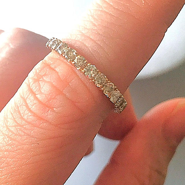 早い者勝ち ダイヤ 1.00ct 1ct ハーフエタニティ リング