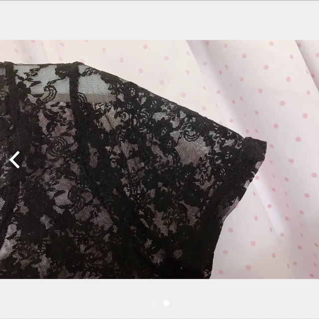 INGNI(イング)のINGNI♡イング♡総レースTシャツ♡ブラック♡シースルー♡カットソー レディースのトップス(Tシャツ(半袖/袖なし))の商品写真