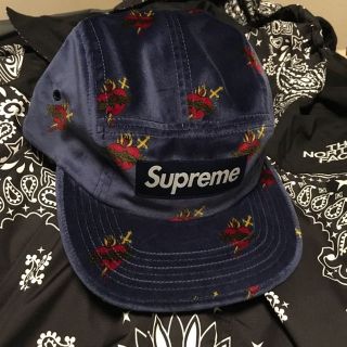 Supreme Sacred Hearts Camp Cap 黒 Black