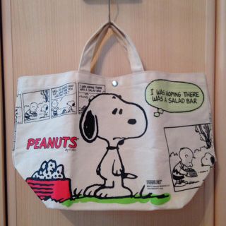 ピーナッツ(PEANUTS)の新品未使用 BIGサイズのスヌーピートートバッグ(トートバッグ)