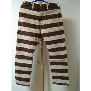 ウエアハウス(WAREHOUSE)のヘラーズカフェ Prisoners Brown Border Pants　新品(ワークパンツ/カーゴパンツ)