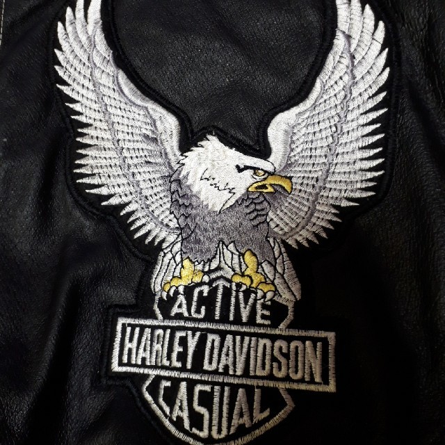 Harley Davidson(ハーレーダビッドソン)の革ジャン　　130？ メンズのジャケット/アウター(レザージャケット)の商品写真
