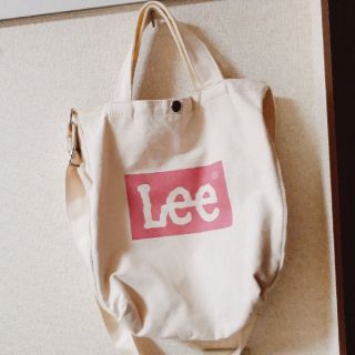 リー(Lee)のLee リー　2WAYキャンバストートバッグ　ピンク(トートバッグ)