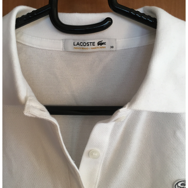 LACOSTE - 【美品】ラコステ白ワニポロシャツ の通販 by あっこ LACOSTE - 【美品】ラコステ白ワニポロシャツ の通販 by あっこ