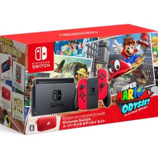 ニンテンドースイッチ(Nintendo Switch)の新品未使用☆Nintendo switch スーパーマリオ オデッセイセット(家庭用ゲーム機本体)