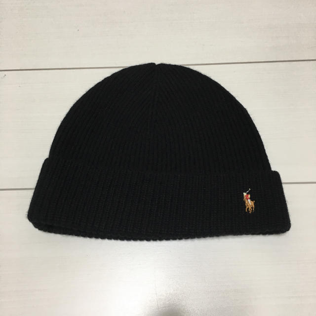 POLO RALPH LAUREN(ポロラルフローレン)のラルフローレン ニット帽 ブラック メンズの帽子(ニット帽/ビーニー)の商品写真