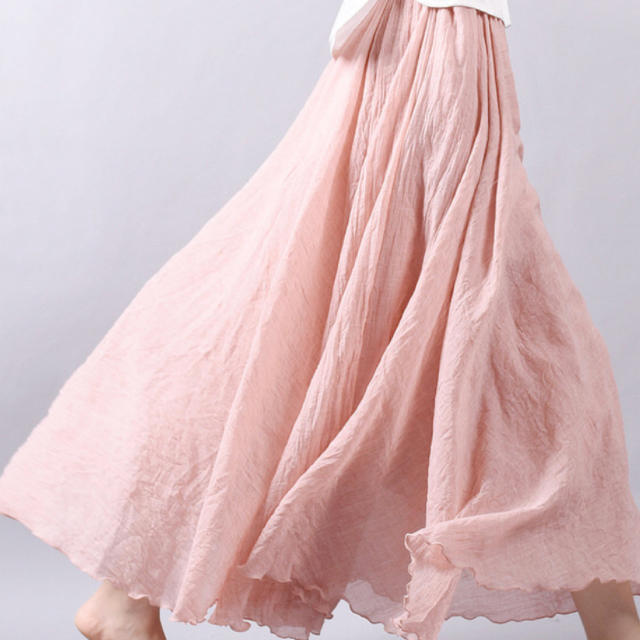 マキシ丈 リゾートスカート レディースのスカート(ロングスカート)の商品写真