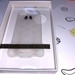 ステラマッカートニー(Stella McCartney)のステラマッカートニー   ホワイト ラメ ゴースト   iPhone 7/8(iPhoneケース)