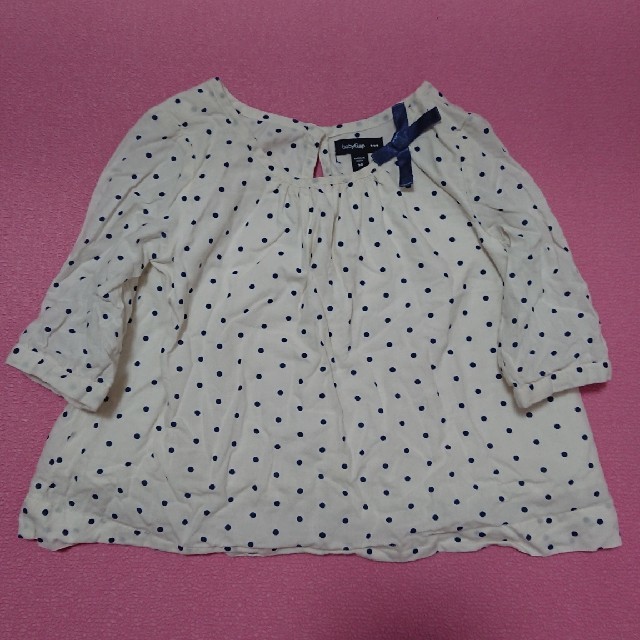 babyGAP(ベビーギャップ)のGAP ドットブラウス キッズ/ベビー/マタニティのキッズ服女の子用(90cm~)(ブラウス)の商品写真