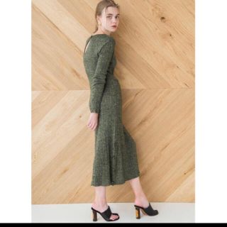 トゥデイフル(TODAYFUL)のMEER. Lame mixed long dress(ロングワンピース/マキシワンピース)