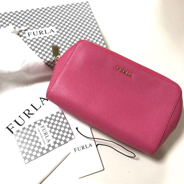 Furla(フルラ)のFURLA レザーポーチ Lサイズ レディースのファッション小物(ポーチ)の商品写真