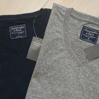 アバクロンビーアンドフィッチ(Abercrombie&Fitch)の【マリー様】アバクロ　メンズTシャツ　紺・グレー (Tシャツ/カットソー(半袖/袖なし))