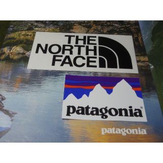 パタゴニア(patagonia)の定番 2枚　パタゴニア　Patagonia ノースフェイス ステッカー 黒白(その他)