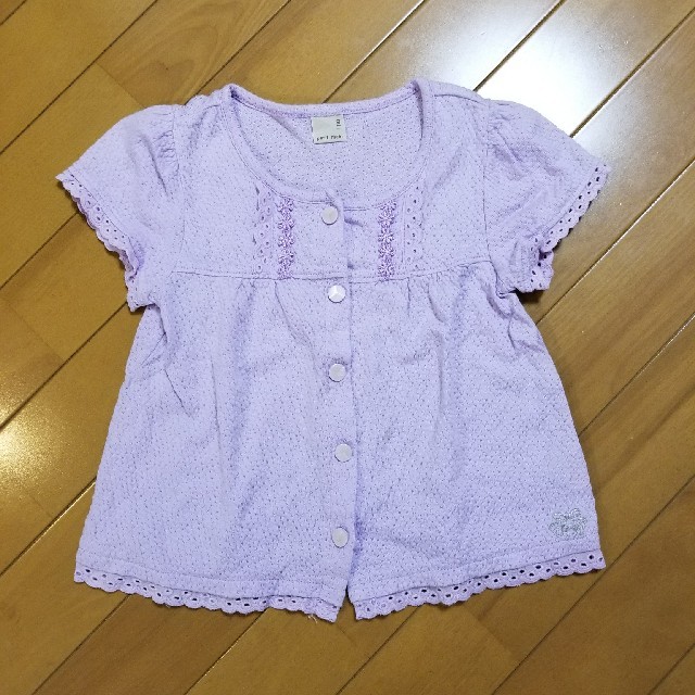 petit main(プティマイン)のpepit main 半袖カーディガン110 キッズ/ベビー/マタニティのキッズ服女の子用(90cm~)(カーディガン)の商品写真