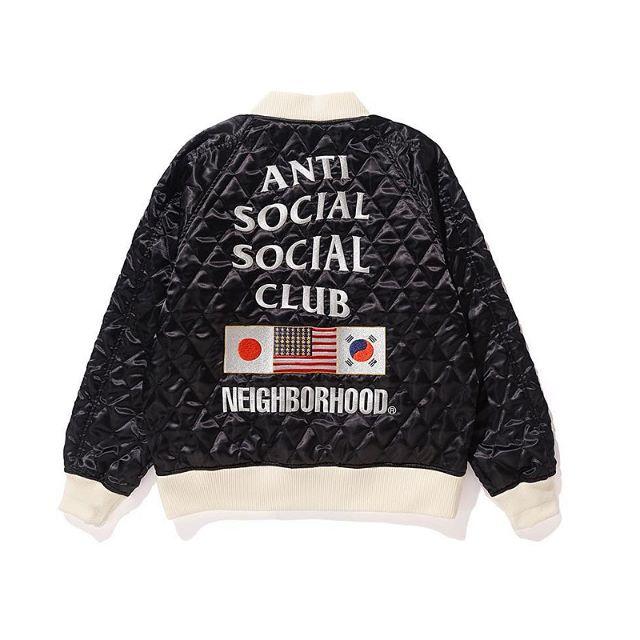 【Mｻｲｽﾞ】assc×neighborhood　ｺﾗﾎﾞｼﾞｬｹｯﾄ　黒