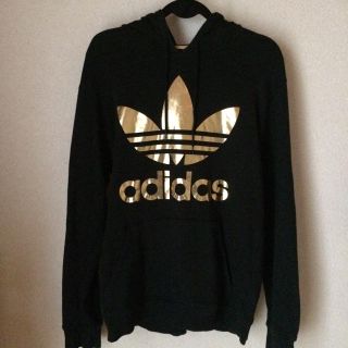 アディダス(adidas)のADIDAS トレフォイルパーカー☆ ゴールドロゴ(パーカー)