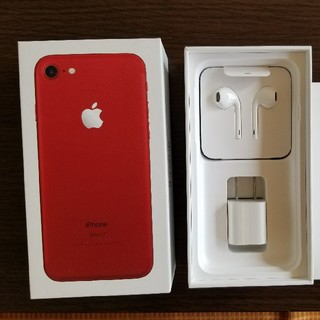 アップル(Apple)のiPhone7　本体　ドコモ　SIMロック解除品　限定レッド(スマートフォン本体)