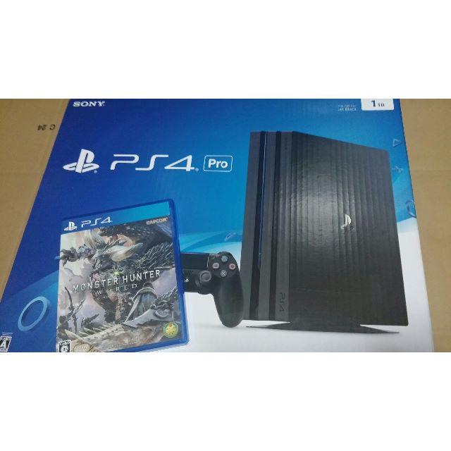 PS4 Pro 本体　モンハンワールドソフト付き