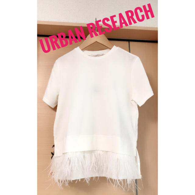 URBAN RESEARCH(アーバンリサーチ)の【URBAN RESEARCH】フェザーTシャツ レディースのトップス(Tシャツ(半袖/袖なし))の商品写真