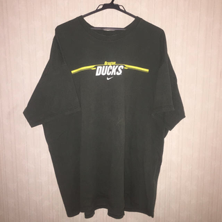 ナイキ(NIKE)の90s vintage NIKE t-shirt XL 深緑 黄(Tシャツ/カットソー(半袖/袖なし))