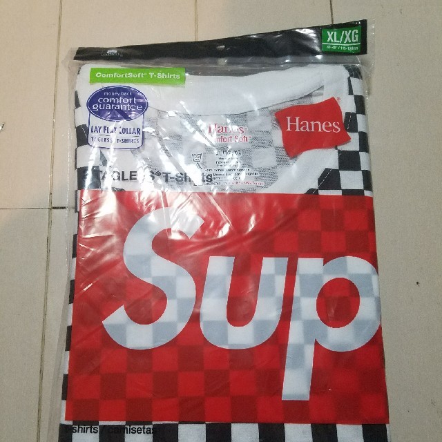 Supreme(シュプリーム)のSupreme Hanes Checker TaglessXL　 メンズのトップス(Tシャツ/カットソー(半袖/袖なし))の商品写真