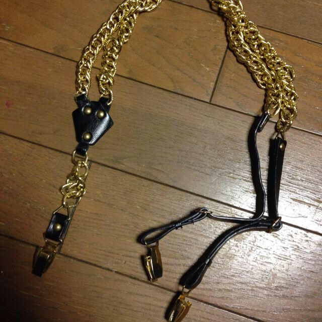 ゴールドチェーンサスペンダーの通販 by △▽XXXBoutique ゴールドチェーンサスペンダーの通販 by △▽XXXBoutique