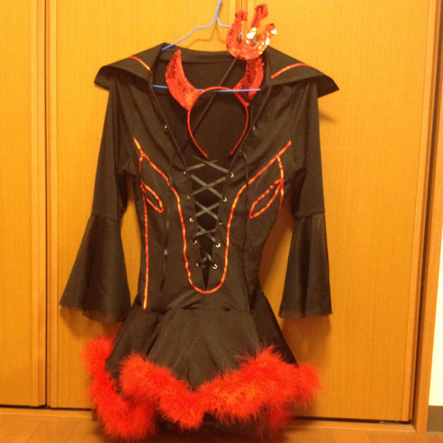 ハロウィン小♡悪魔衣装 レディースのワンピース(ミニワンピース)の商品写真