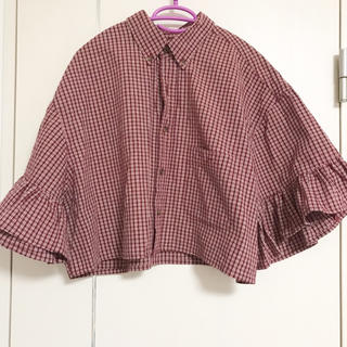 スピンズ(SPINNS)のUSED ❤︎ リメイクシャツ(シャツ/ブラウス(半袖/袖なし))