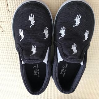 ポロラルフローレン(POLO RALPH LAUREN)のポロ ラルフローレン スニーカー 14cm ブラック(スニーカー)