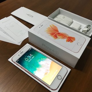 アップル(Apple)のiPhone6s 128GB SIMフリー, バッテリー交換済(スマートフォン本体)